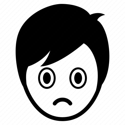 Avatar, boy, emotion, face, man, sad, surprise icon - Download on Iconfinder