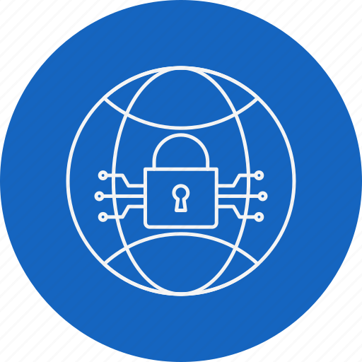 Criminal, cyber crime, globe, hacking, lock, threat, virus icon - Download on Iconfinder
