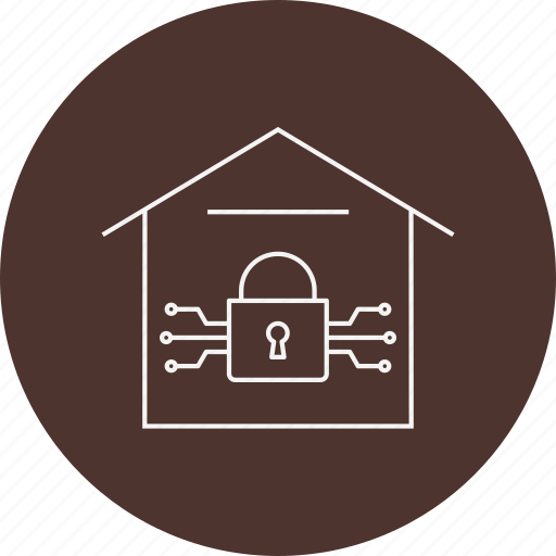 Criminal, cyber crime, hacking, home, lock, threat, virus icon - Download on Iconfinder
