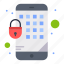 encryption, lock, mobile 