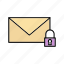 crime, cyber, mail, mail security, security icon 