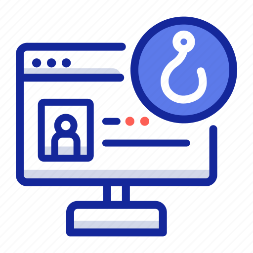 Phising, computer, attact, hook, user, identity, privacy icon - Download on Iconfinder