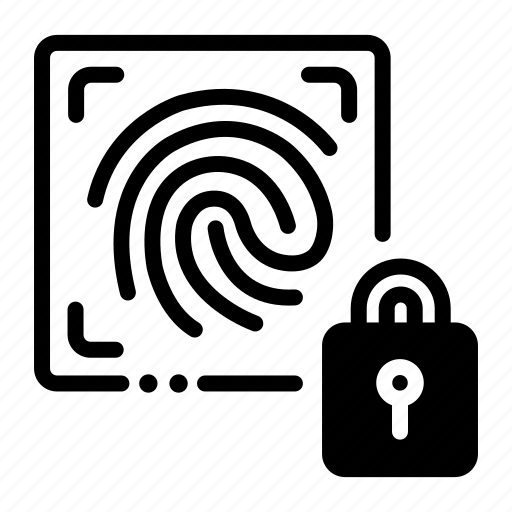 Fingerprintsecurity, fingerprint, biometric, recognition, identification, protection, lock icon - Download on Iconfinder