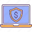 computer shield, secure earning, antivirus, laptop, protection 