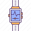 heartbeat on smartwatch, smart, smart watch, tracker, watch