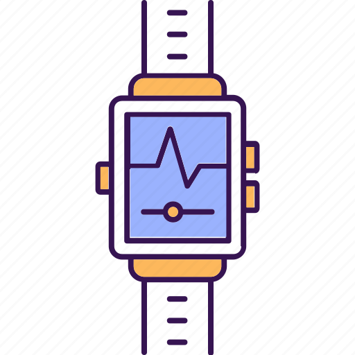 Heartbeat on smartwatch, smart, smart watch, tracker, watch icon - Download on Iconfinder