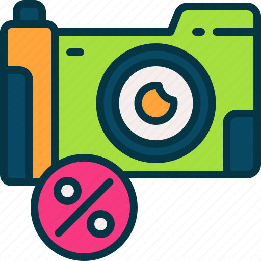 Electronic, sale, camera, discount, commerce icon - Download on Iconfinder