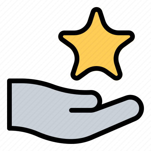 Reward, hand, stars, shopping, cyber, monday icon - Download on Iconfinder