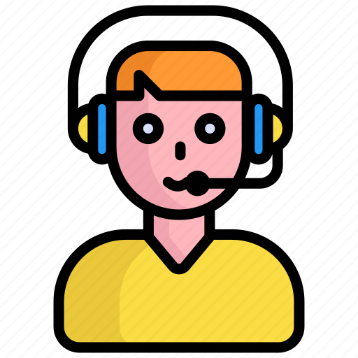 Support, service, help, customer, call, communication, man icon - Download on Iconfinder