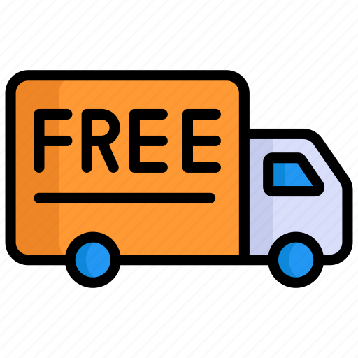 Free delivery, delivery, truck, free shipping, delivery truck, free, transport icon - Download on Iconfinder