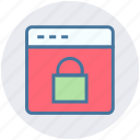 lock, page, security, web, webpage, website