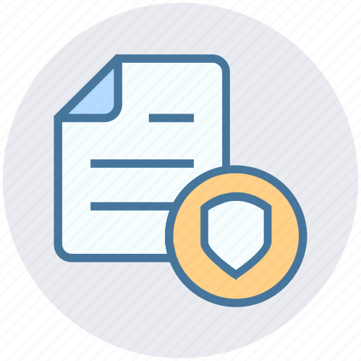 Documents safe, list, paper, security, shield icon - Download on Iconfinder