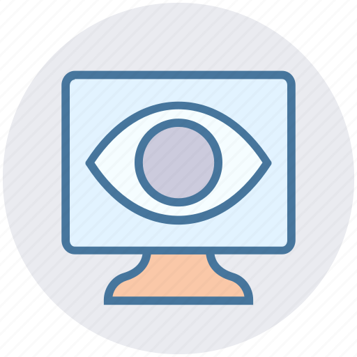Eye, lcd, screen, see, view, watch icon - Download on Iconfinder