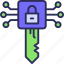 digital, key, security, lock, protection 