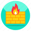 firewall, burning, combustion, flame, fire