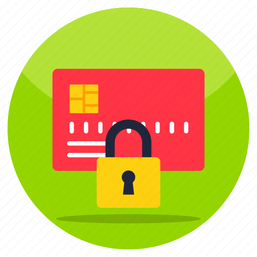 Locked atm card, locked credit card, atm card security, atm protection, credit card safety icon - Download on Iconfinder