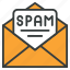 spam, mail, warning, inbox, virus, letter, envelope 