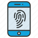 mobile, fingerprint, app, identification, device