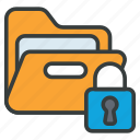locked, folder, files, security, protection, document
