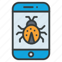mobile, bug, app, nature, virus