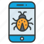 mobile, bug, app, nature, virus 