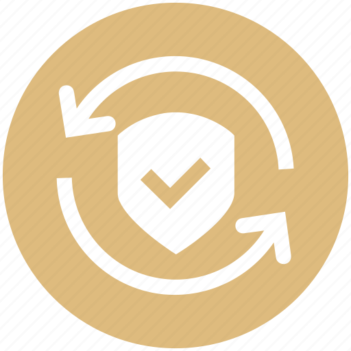Accept, arrows, protection, security, shield, sync icon - Download on Iconfinder
