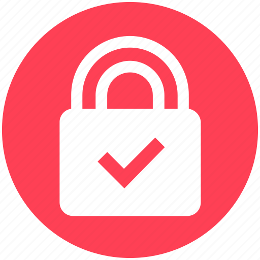 Accept, lock, padlock, password, protected, safe, security icon - Download on Iconfinder