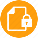 documents safe, list, lock, paper, security