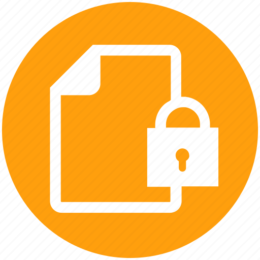 Documents safe, list, lock, paper, security icon - Download on Iconfinder