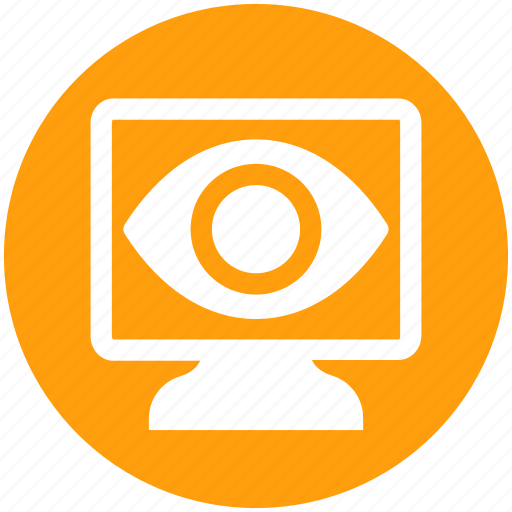 Eye, lcd, screen, see, view, watch icon - Download on Iconfinder