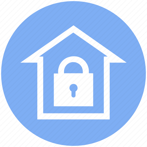 House, lock, property, protection, safe home, security icon - Download on Iconfinder