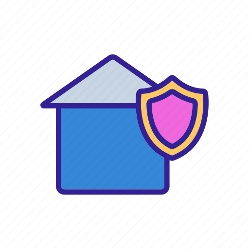 Concept, contour, cyber, protection, security, system icon - Download on Iconfinder