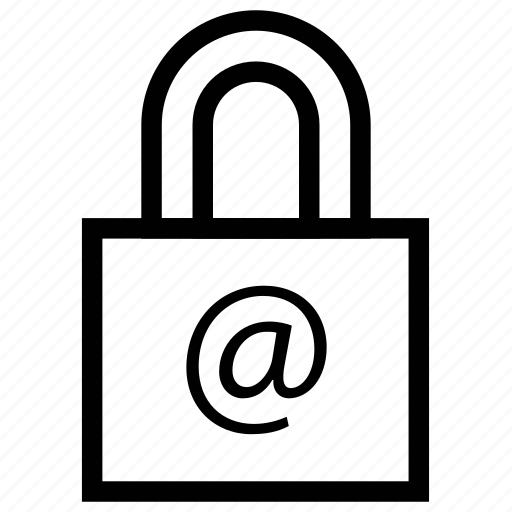 Locked, mail, padlock, protection, safety, security, text icon - Download on Iconfinder
