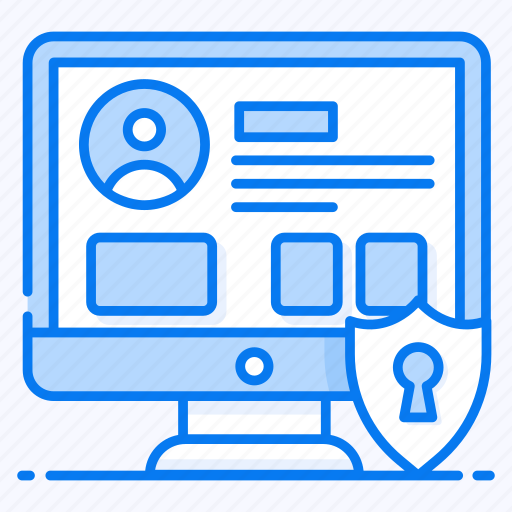 Personal data authentication, personal data privacy, personal data protection, personal data security, system security icon - Download on Iconfinder