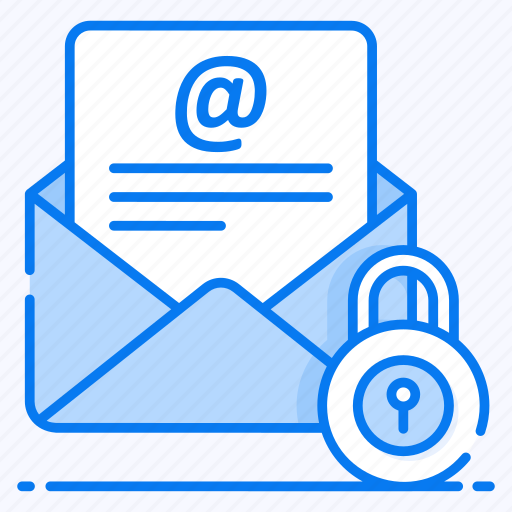 Email protection, email security, locked mail, secure communication, secure message icon - Download on Iconfinder