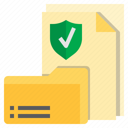 Document, protection, shield, files, folders, antivirus, file icon - Download on Iconfinder