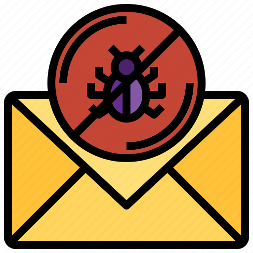 Spam, alert, mail, signaling, communications, bug icon - Download on Iconfinder