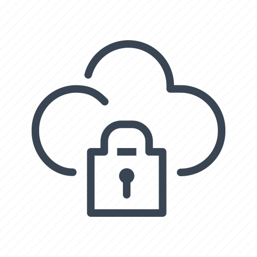Cloud, lock, locked, secure, password, protection icon - Download on Iconfinder