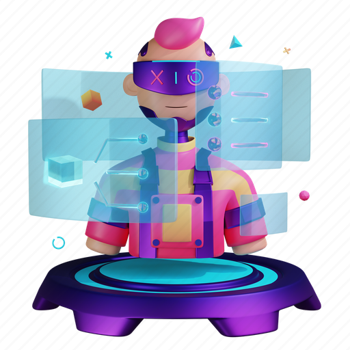Hologram, holographic, game, gaming icon - Download on Iconfinder