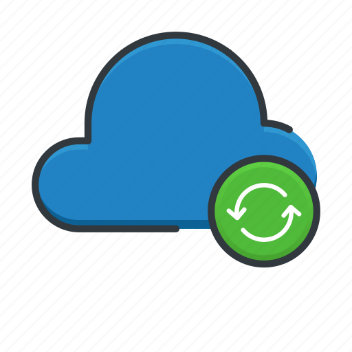 Sync, cloud, cloud computing, backup icon - Download on Iconfinder