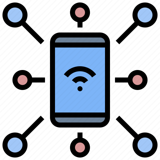 Device, connection, share, network, hotspot, iot icon - Download on Iconfinder