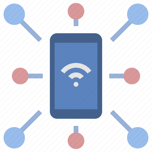 Device, connection, share, network, hotspot, iot icon - Download on Iconfinder