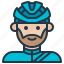 avatar, biker, cyclist, helmet, male 