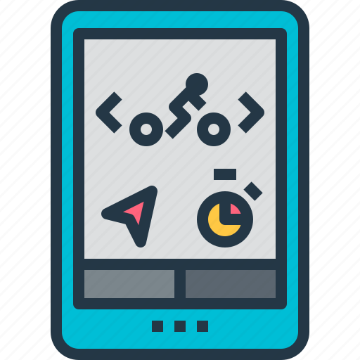 Bicycle, cyclometer, distance, gps, measuring, navigator icon - Download on Iconfinder