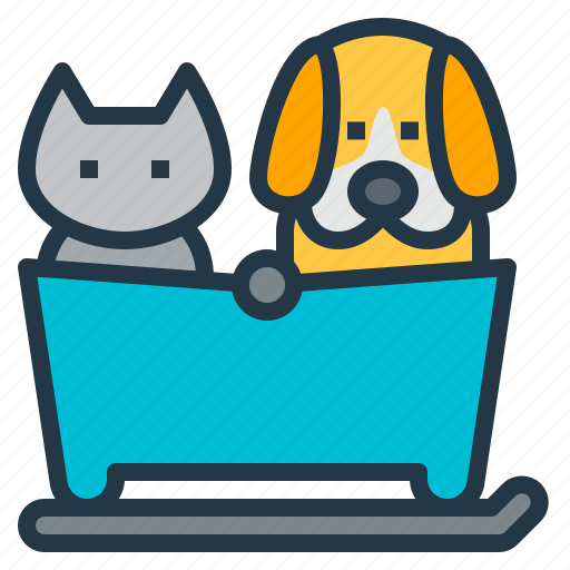 Basket, bike, cat, dog, pet, rack icon - Download on Iconfinder