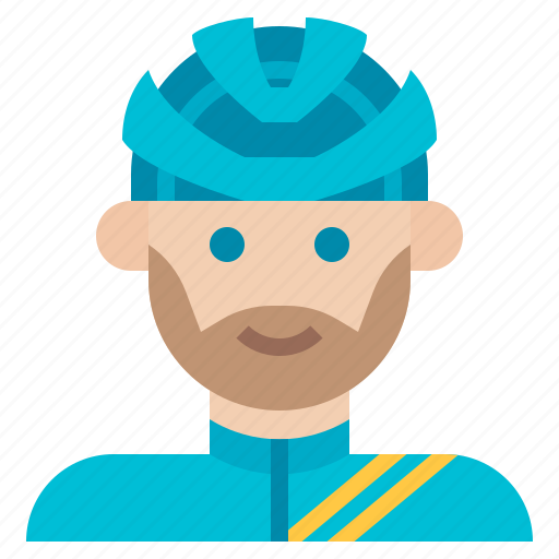 Avatar, biker, cyclist, helmet, male icon - Download on Iconfinder