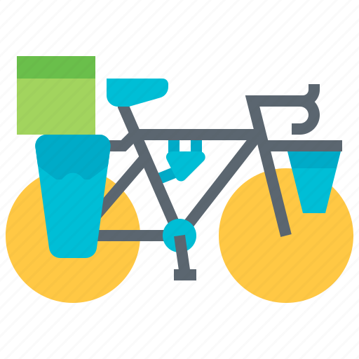 Bicycle, courier, cycling, delivery, messenger, touring icon - Download on Iconfinder