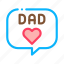 beard, dad, daddy, father, love, message, parent 