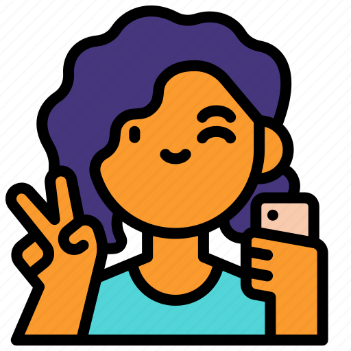 Selfie, pose, poc, people, of, color, daily icon - Download on Iconfinder