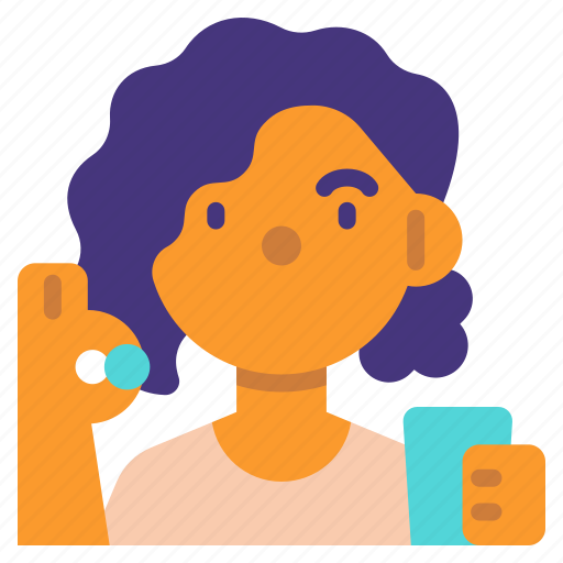 Taking, medicine, medication, poc, people, color, daily icon - Download on Iconfinder